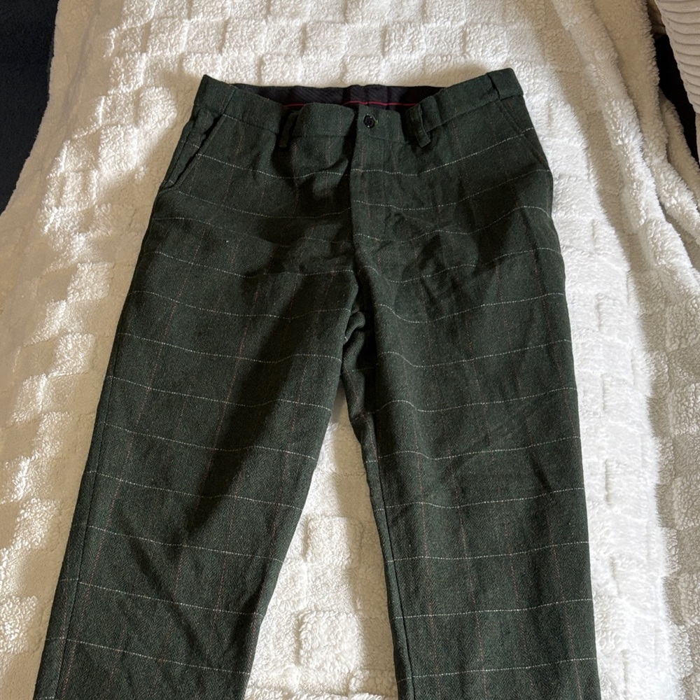 Men's Green Plaid Pants